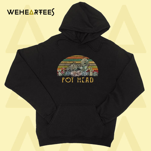 Cactus succulent pot head Hoodie