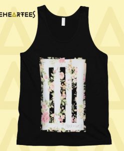 Paramore Floral Muscle Girls Tank Top