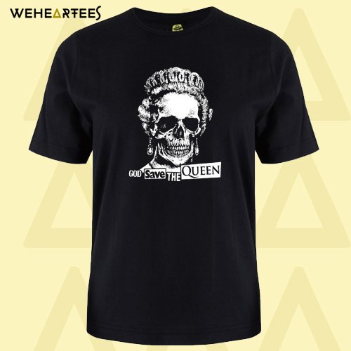 God Save The Queen Sex Pistols Skull T Shirt 