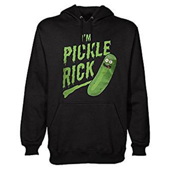 Je suis Pickle Rick avec Capuche Noir Hoodie DAP