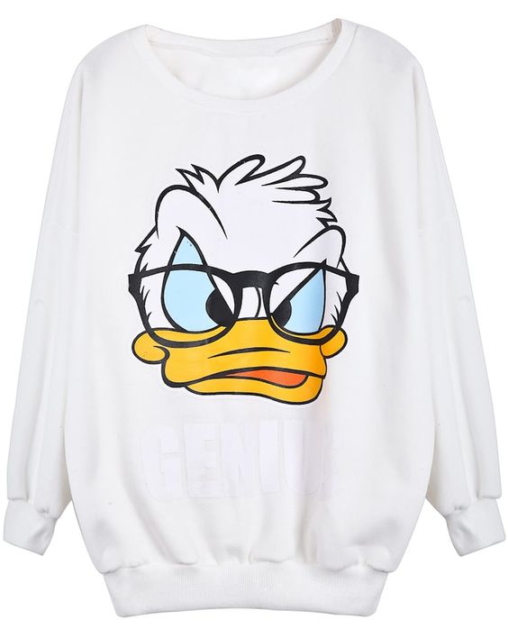 donald duck printed t shirt