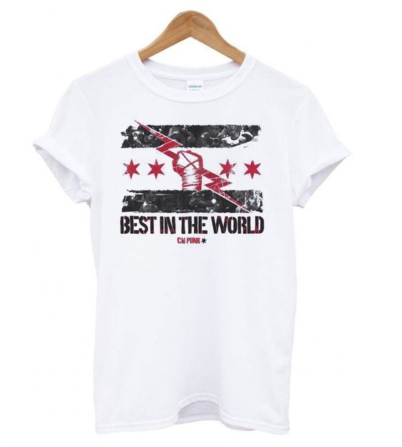 CM Punk Best In The World White T shirt DAP