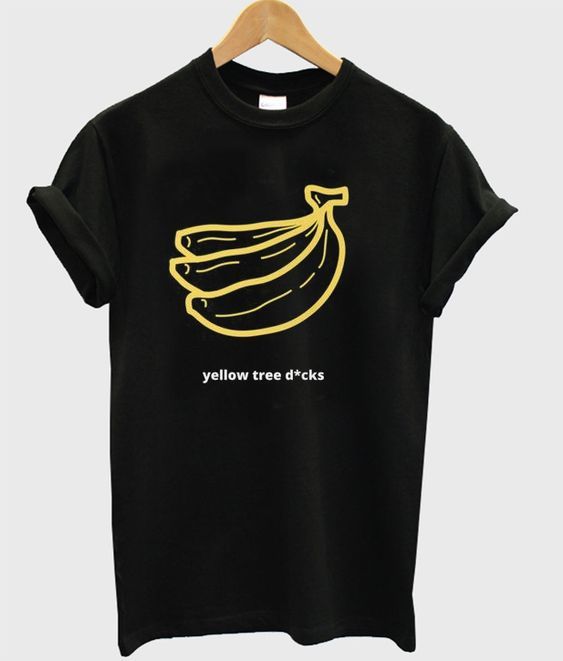 Yellow tree dicks banana t-shirt DAP