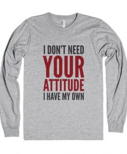 Twenty One Pilots Trench Album Cover T-Shirt DAPI Don't Need Your Attitude I Have My Own Quote Sweatshirt DAP