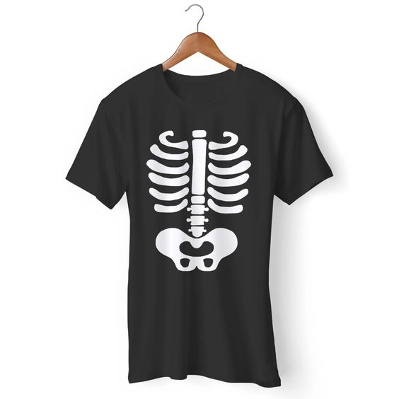 Baby Skeleton Halloween Costume Gildan Man's T-Shirt DAP