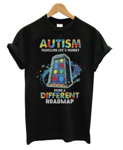 Autism Traveling life’s journey using a different roadmap T-shirt