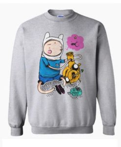 Adventure Time Funny Graphic Sweatshirt pu