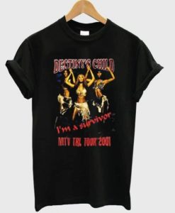 Destinys Child I’m a Survivor MTV TRL Tour T-shirt pu