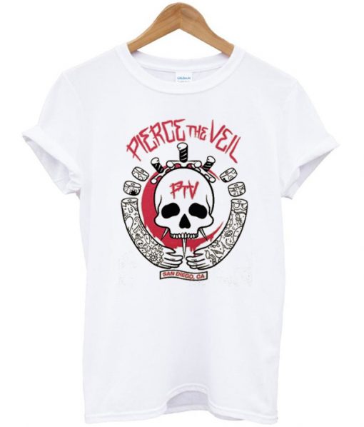 Pierce The Veil Skull TShirt pu