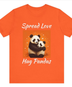 Spread Love Hug Pandas T-shirt AL
